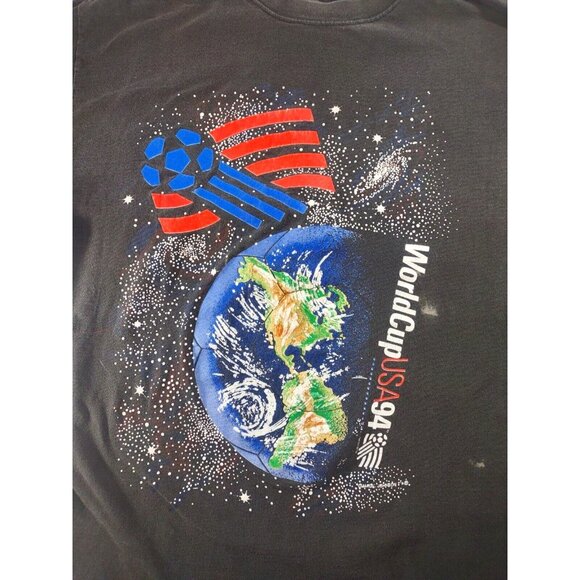 Vintage 1994 World Cup Of Soccer 3D Graphic Magic Johnson T Shirt - Size… - Picture 2 of 8